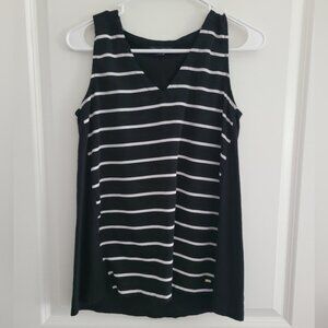 Tommy Hilfiger Black and White Stripe Tank Top